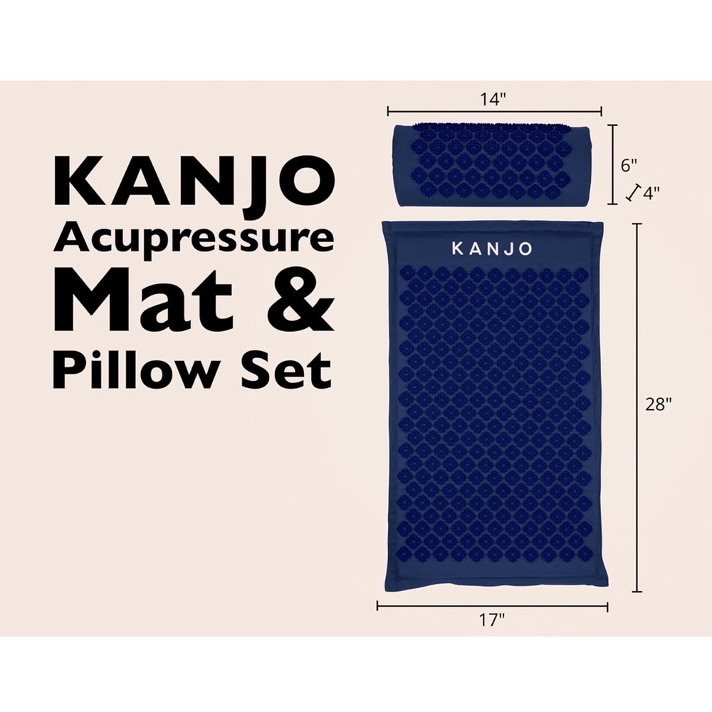 Blue Acupressure Mat & Pillow Set